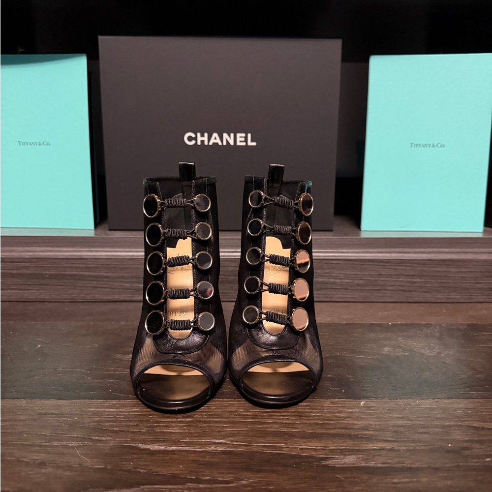 Christian Louboutin Black Heels Elegant Design
